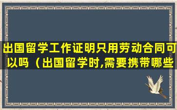 出国留学工作证明只用劳动合同可以吗（出国留学时,需要携带哪些证明性文件( )）